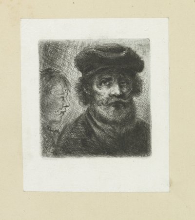 Junger Mann und bärtiger Mann von Jan Chalon