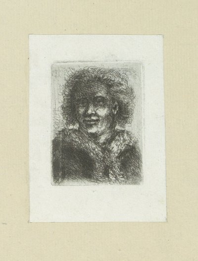 Mann mit Pelzkragen (The Compleat Work of Etchings by John Chalon) von Jan Chalon