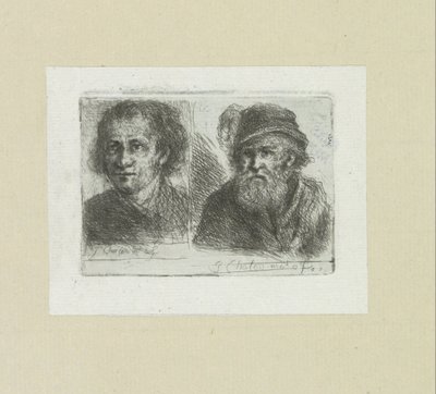 Zwei Männer von Jan Chalon