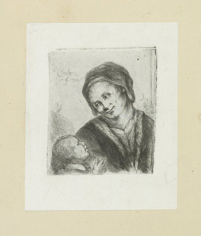 Frau und Kind von Jan Chalon