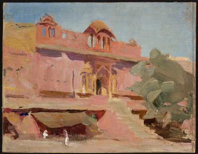 Jaipur - Gebäude. Von der Reise nach Indien von Jan Ciągliński