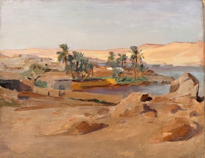 Der Nil bei Assuan. Von einer Reise nach Ägypten von Jan Ciągliński