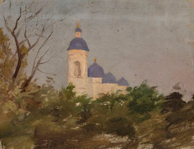 Studie einer orthodoxen Kirche von Jan Ciągliński