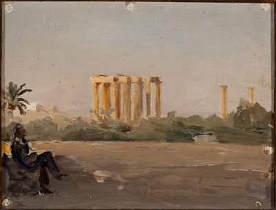 Jupitertempel in Athen. Von der Reise nach Griechenland von Jan Ciągliński