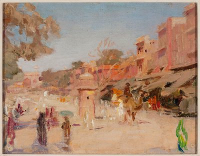 Straße in Jaipur. Von einer Reise nach Indien von Jan Ciągliński