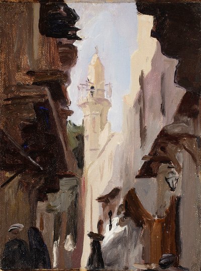 Straße in Kairo. Aus der Reise nach Ägypten von Jan Ciągliński