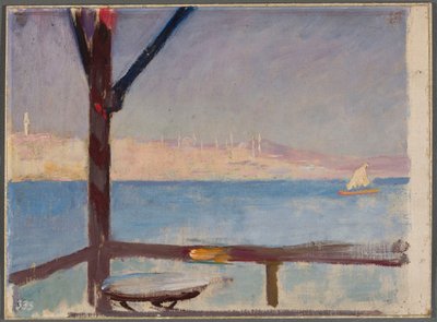 Ansicht von Konstantinopel vom Schiff aus. Aus der Reise nach Konstantinopel von Jan Ciągliński
