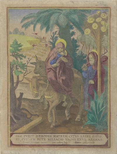 Flucht nach Ägypten von Jan Collaert (II)