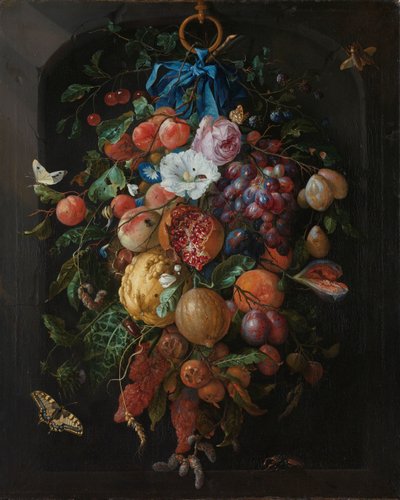 Girlande aus Früchten und Blumen von Jan Davidsz de Heem
