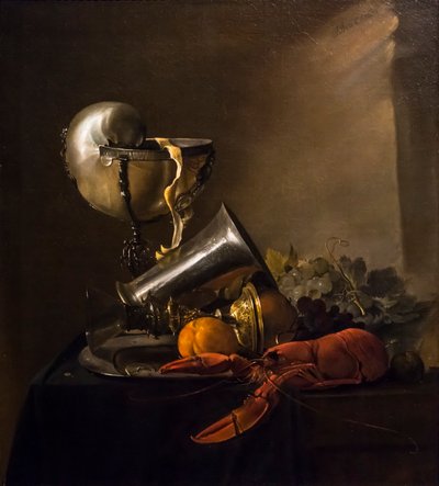 Stillleben mit Nautilusbecher und Hummer von Jan Davidsz. de Heem