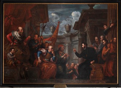 Der heilige Franz Xaver im Streit mit dem Kaiser von Japan von Jan Erasmus Quellinus