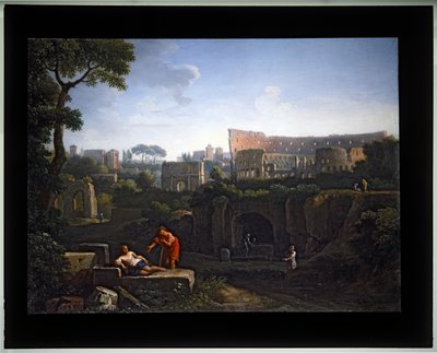 Set von vier Capriccio; Kolosseum und Konstantinsbogen von Jan Frans van (1662 1749) Bloemen
