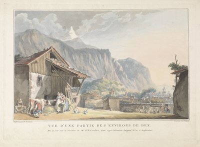 Ansicht der Umgebung von Bex in der Schweiz von Jan Gerard Waldorp
