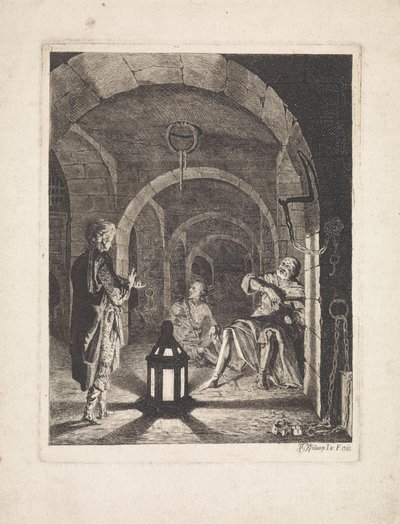 Joseph deutet die Träume des Mundschenks und des Bäckers von Jan Gerard Waldorp
