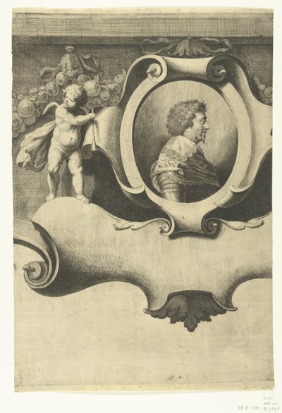 Belagerung von Breda (Blatt mit Porträt von Friedrich Heinrich), 1637 von Jan Gerritsz. van Bronckhorst