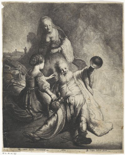 Lot und seine Töchter von Jan Gillisz. van Vliet