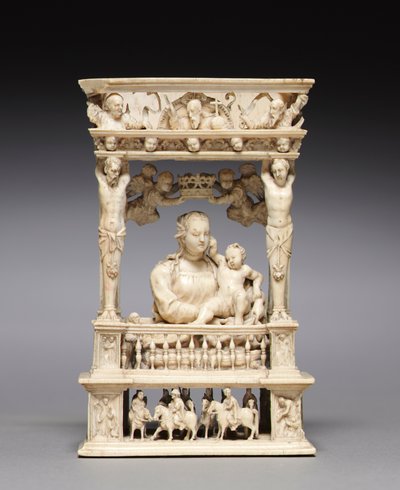 Jungfrau und Kind in einem architektonischen Rahmen, ca. 1530-1540 von Jan Gossaert