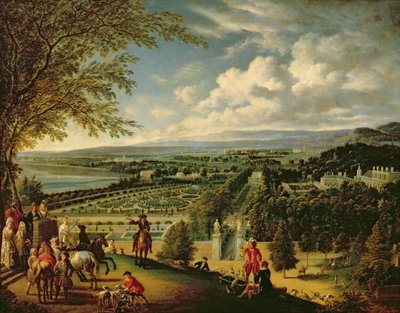 Aufbruch zur Jagd am Stadtrand von London von Jan Griffier