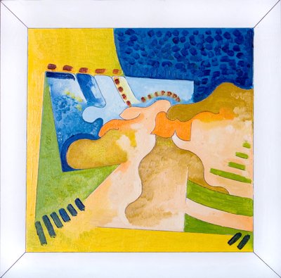 Biologische Formen in einem Quadrat innerhalb eines Quadrats, 2006 von Jan Groneberg