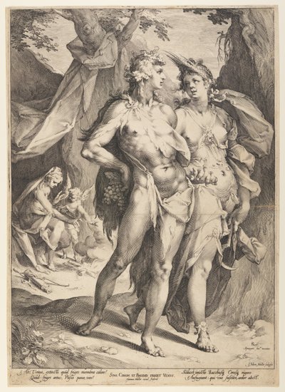 Bacchus und Ceres verlassen Venus (Sine Cerere et Baccho Friget Venus) von Jan Harmensz. Muller