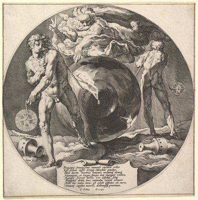 Gott erschafft Himmel und Erde, aus Die Schöpfung der Welt von Jan Harmensz Muller