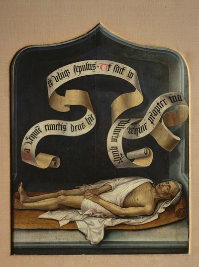 Ein Phylakterium und der Körper eines Kanonikers von Jan II Provost