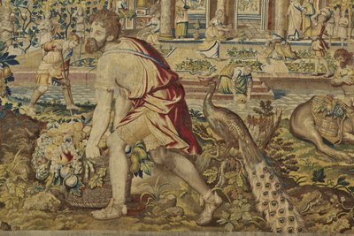 Vertumnus (Detail) aus Vertumnus und Pomona von Jan II Raes