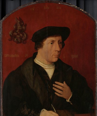 Porträt eines Mannes von Jan Jansz Mostaert (circle of)