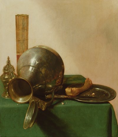 Stillleben mit einem umgestürzten Krug, ca. 1632-37 von Jan Jansz. den Uyl