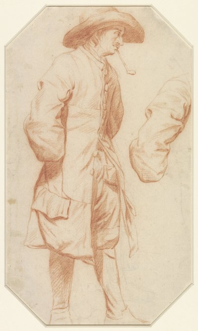 Studie eines stehenden Mannes und des rechten Arms von Jan Josef Horemans (I)