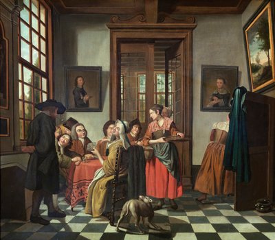 Kartenspiel von Jan Josef the Younger Horemans