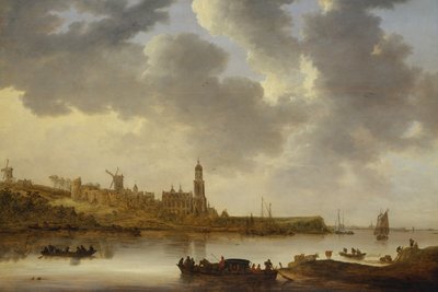 Blick über den Rhein bei Rhenen von Jan Josephsz van Goyen