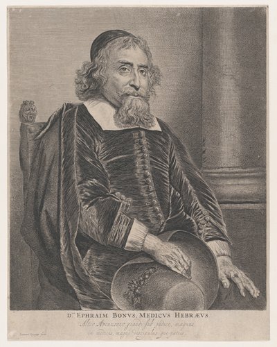 Porträt von Ephraim Bonus, Arzt von Jan Lievens