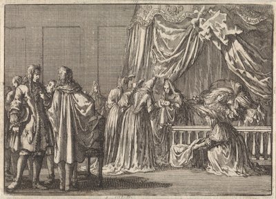 Geburt des Sohnes von König Jakob II. von England, 1688 von Jan Luyken