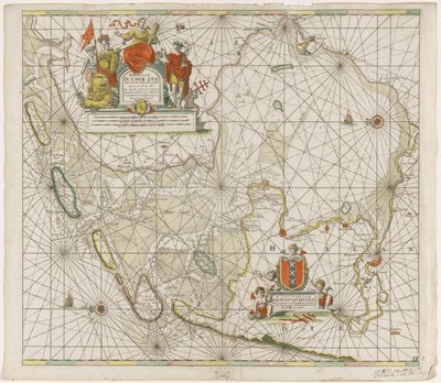 Seekarte der Zuiderzee und der Wattensee von Jan Luyken