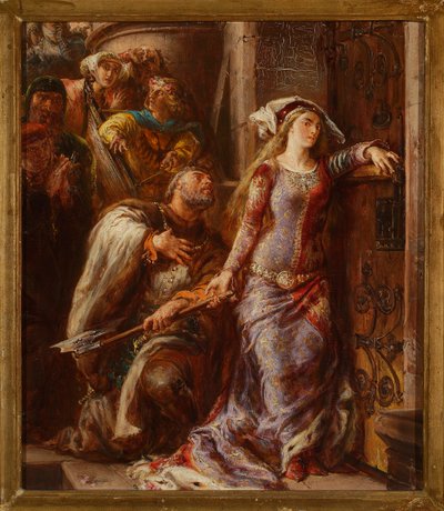 Königin Jadwiga und Dymitr von Goraj von Jan Matejko
