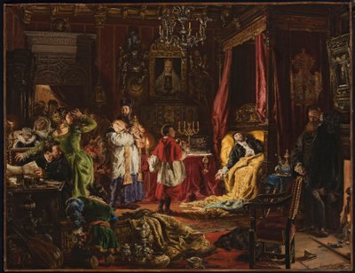 Der Tod von Sigismund August in Knyszyn im Jahr 1572 von Jan Matejko