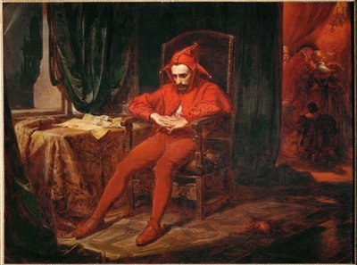 Der Hofnarr Stanczyk erhält Nachricht vom Verlust Smolensks während eines Balls am Hof von Königin Bona von Jan Matejko