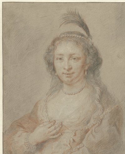 Porträt von Sara van Baerle, Ehefrau von Philips van Dorp von Jan Maurits Quinkhard