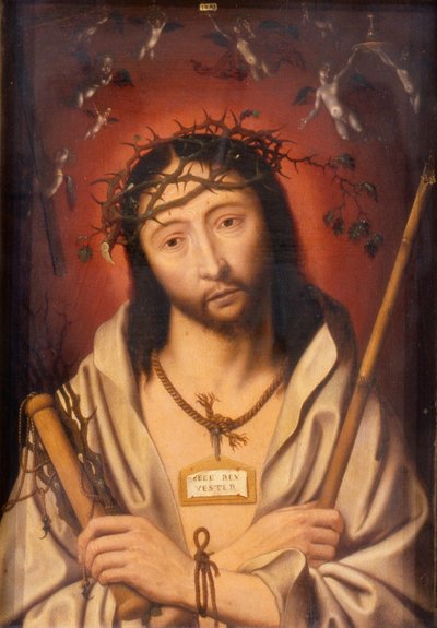 Christus mit Dornenkrone, oder Ecce Homo, ca. 1525 von Jan Mostaert