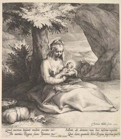 Ruhe auf der Flucht nach Ägypten von Jan Muller