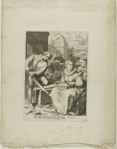 Mittag, Platte drei aus Vier Tageszeiten von Jan Saenredam