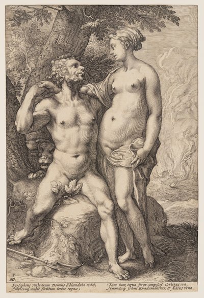 Pluto und Proserpina, aus Drei Paarige Götter und Göttinnen von Jan Saenredam