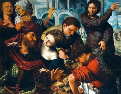 Die Berufung des heiligen Matthäus, Mitte des 16. Jahrhunderts von Jan Sanders Hemessen van