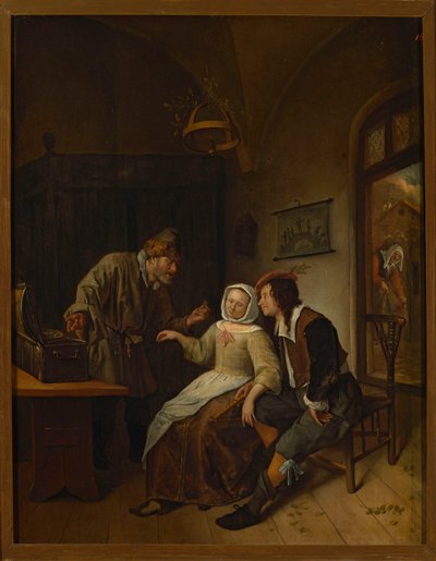 Die Wahl zwischen Jugend und Reichtum von Jan Steen