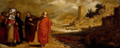 Aaron verwandelt das Wasser des Flusses in Blut von Jan Symonsz Pynas