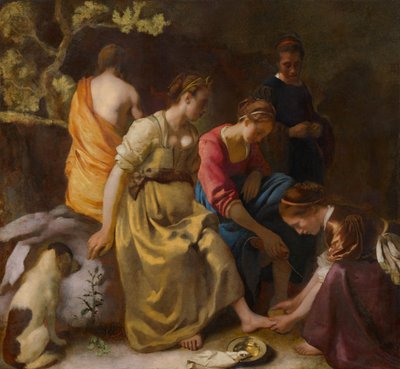 Diana und ihre Gefährtinnen, ca. 1654 von Jan Vermeer van Delft