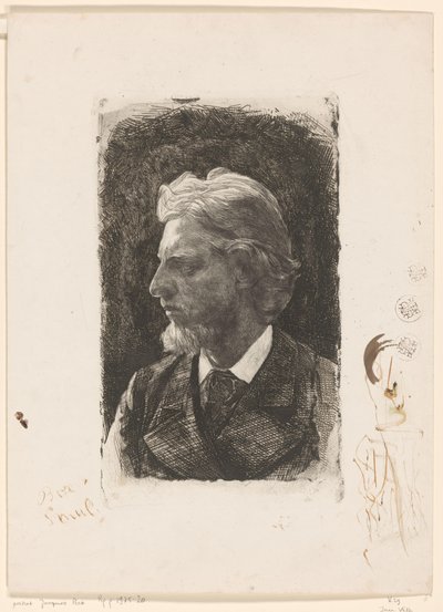 Porträt von Jacques Perk von Jan Veth