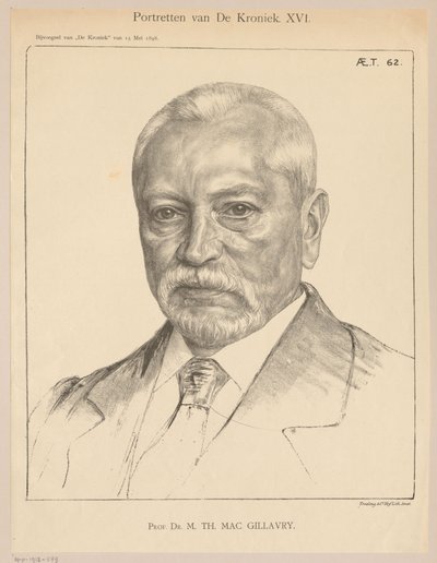 Porträt von Theodorus Hendrik Mac Gillavry im Alter von 62 Jahren von Jan Veth