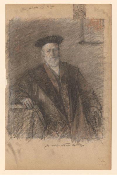 Porträt von Prof. Dr. Pieter Johannes Veth, in Toga von Jan Veth